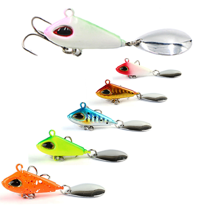 Fishing Lure Spoon - 1 قطعة 6/11/18/22 جرام VIB كرانكبيتس