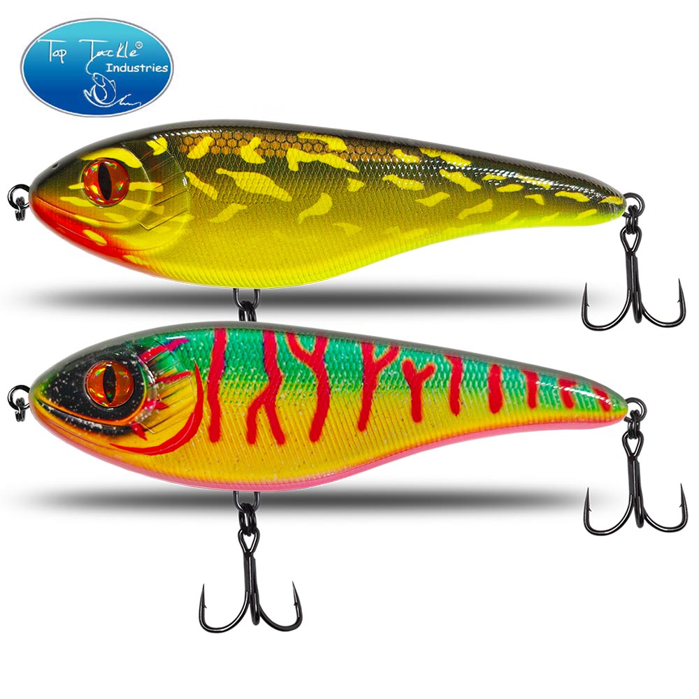 Fishing Lure Jerkbait - طعم طعوم صلبة لصيد سمك البايك