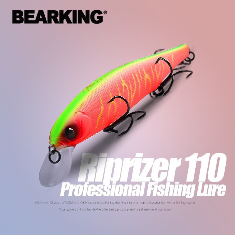 BeARKING أفضل سعر Riprizer 110 - مراجعة Fishing Lure Jerkbait وسعره