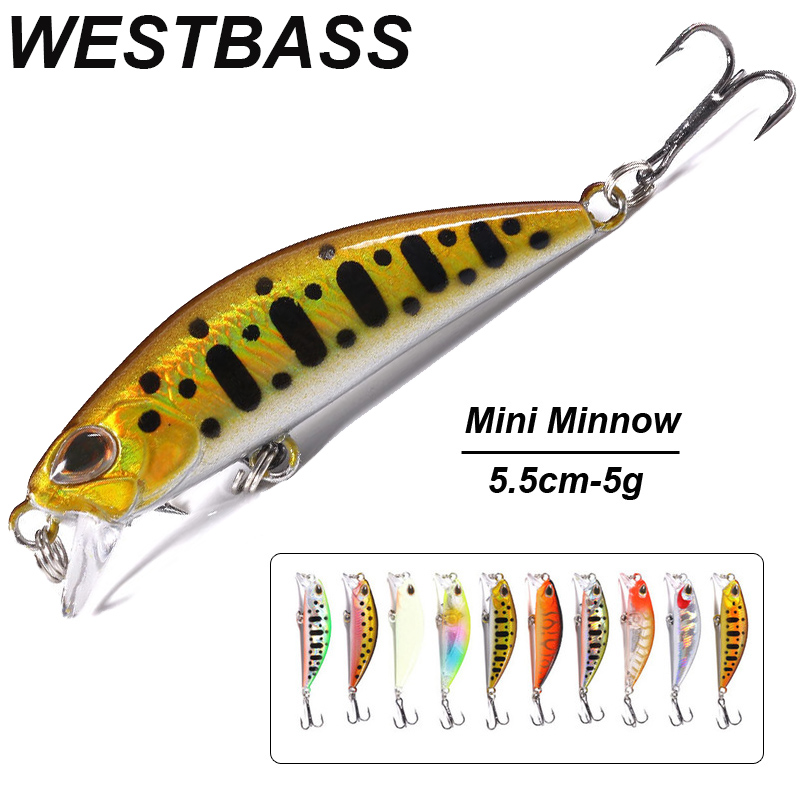 WESTBASS 1PX مايكرو البلمة إغر - مراجعة Fishing Lure Jerkbait وسعره