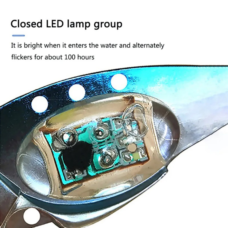 مصباح LED وامض تحت الماء لصيد  - مراجعة Fishing Lure Jig وسعره