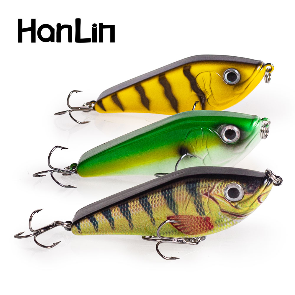 طعم صيد سمك المسك 80 مم/15.5 ج - مراجعة Fishing Lure Jerkbait وسعره