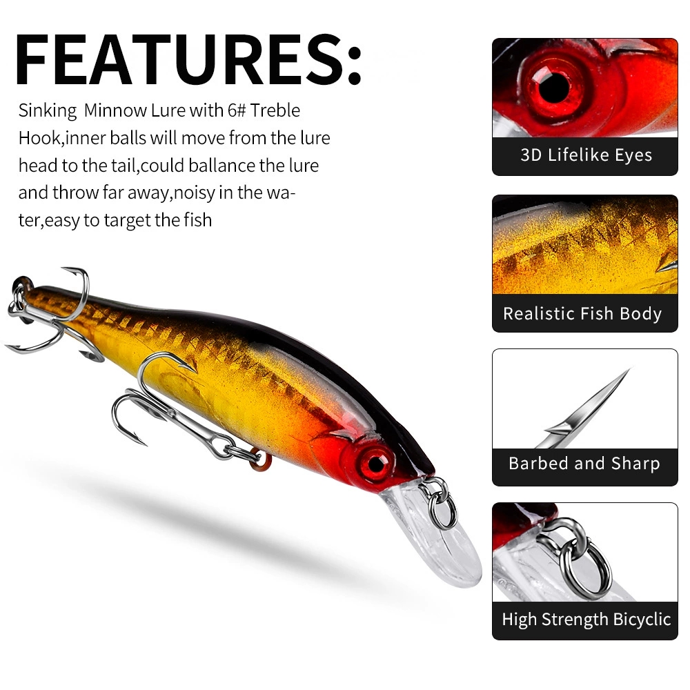 طُعم صيد صناعي على شكل حبار بح - مراجعة Fishing Lure Jerkbait وسعره