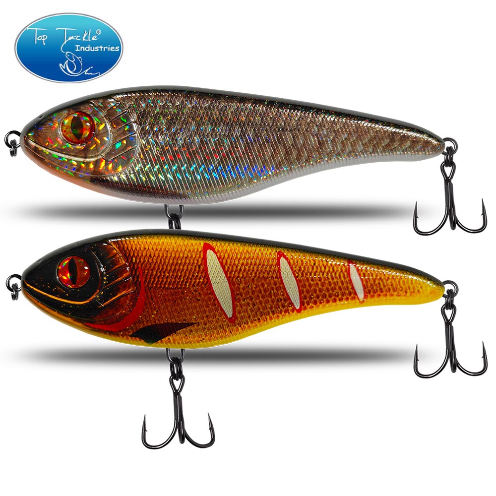 طعم طعوم صلبة لصيد سمك البايك  - مراجعة Fishing Lure Jerkbait وسعره