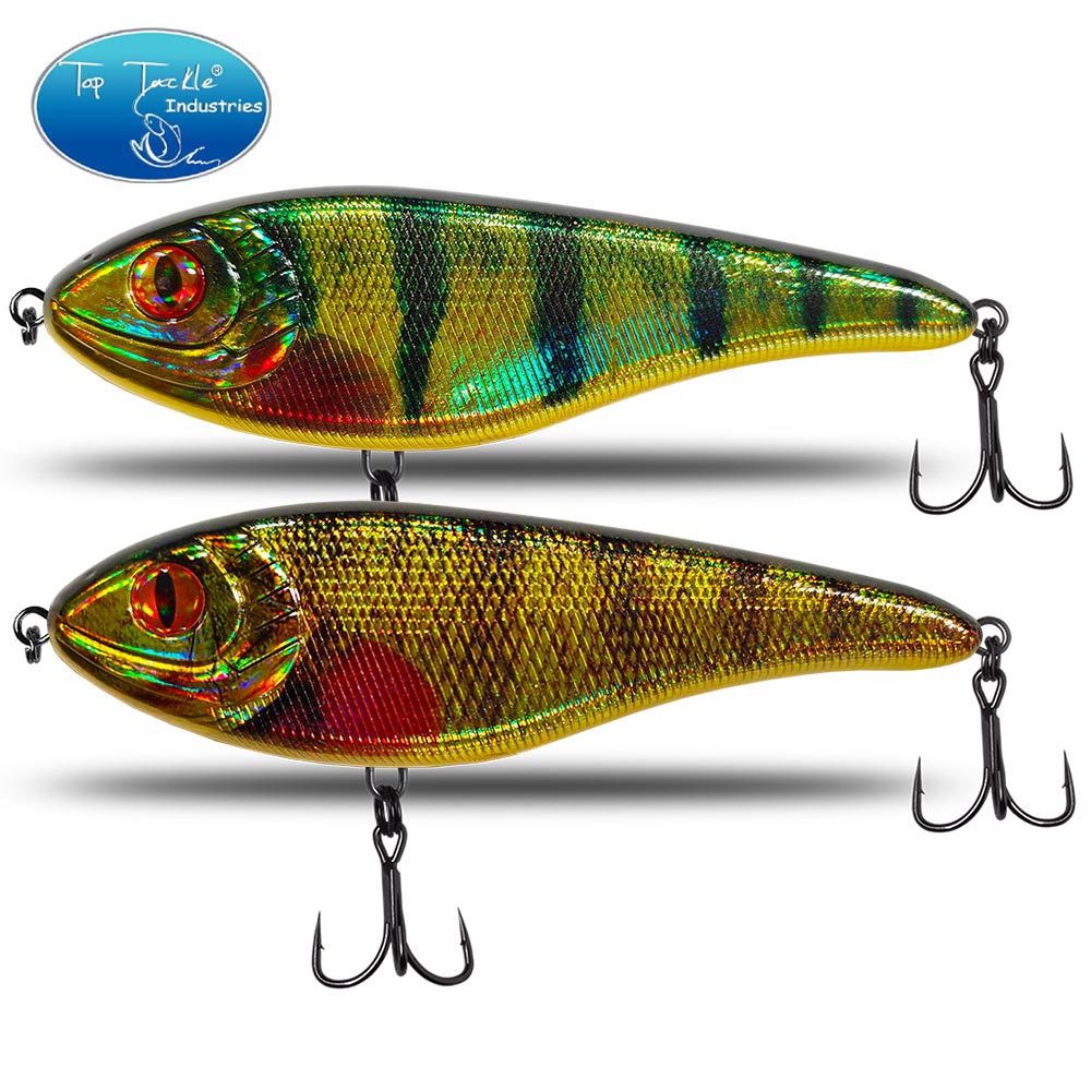 طعم طعوم صلبة لصيد سمك البايك  - مراجعة Fishing Lure Jerkbait وسعره