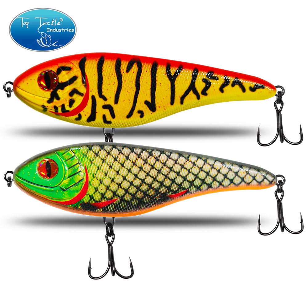 طعم طعوم صلبة لصيد سمك البايك  - مراجعة Fishing Lure Jerkbait وسعره